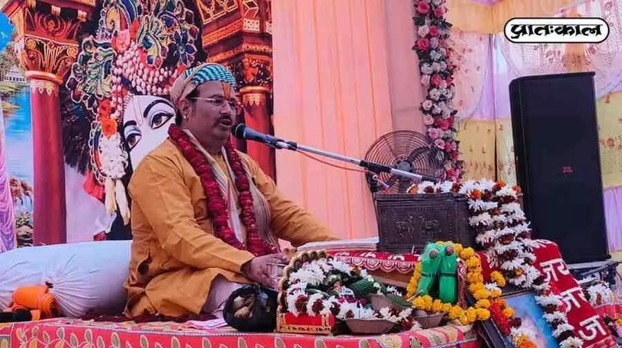 Shri Bhagwat Katha in Anand Vihar. Shri Bhagwat Katha in Anand Vihar.