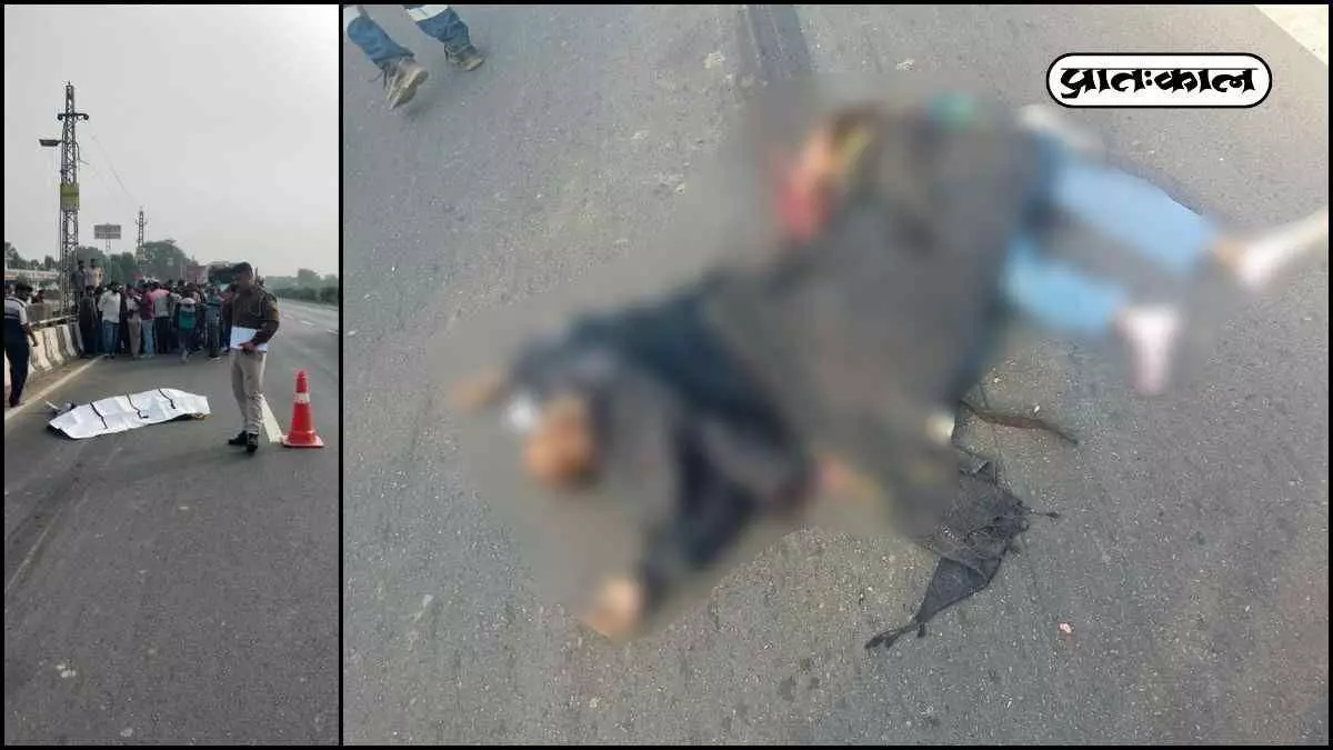Highway accident near Ghanoli