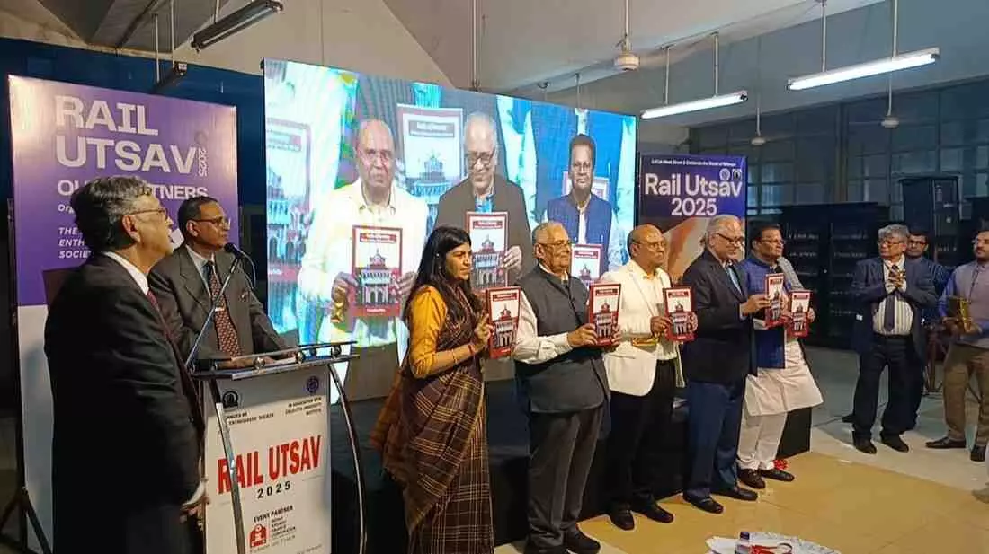 Two important books by Prashant Kumar Mishra were released at the Kolkata Rail Festival. Researched works focusing on the Indian Railways freedom struggle and the heritage of Eastern Railway were unveiled.