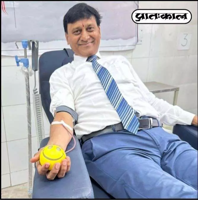 Bhuvnesh Gupta donated blood for the 109th time,
