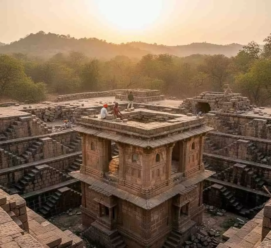 The historical stepwells in Nithar of Bhusavar The historical stepwells in Nithar of Bhusavar