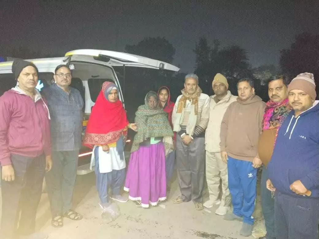 A destitute woman received support A destitute woman received support