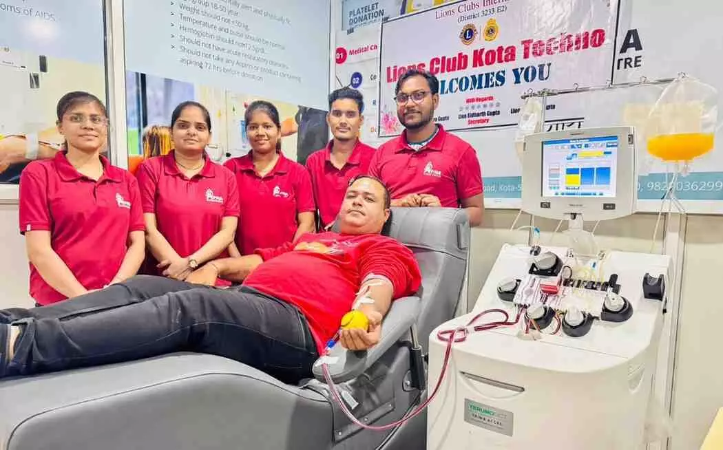 Kotas Hitesh Malkani donated SDP for the 69th time, Kotas Hitesh Malkani donated SDP for the 69th time,