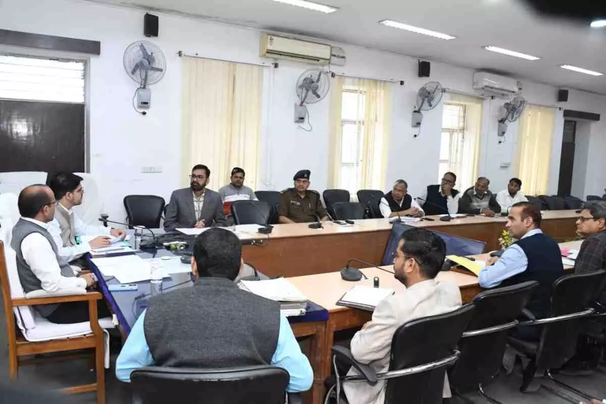 District level review meeting in Sawai Madhopur: District level review meeting in Sawai Madhopur: