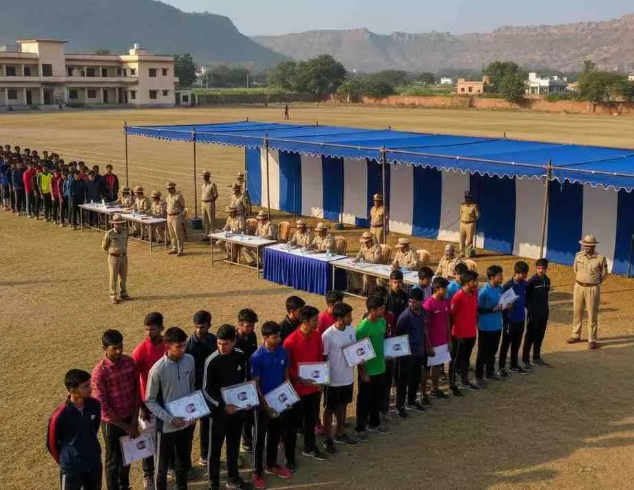 Sawai Madhopur: Physical measurement and efficiency test for police constable Sawai Madhopur: Physical measurement and efficiency test for police constable