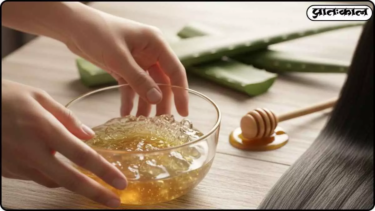 An easy home remedy to nourish dry hair; a simple solution using aloe vera and honey An easy home remedy to nourish dry hair; a simple solution using aloe vera and honey