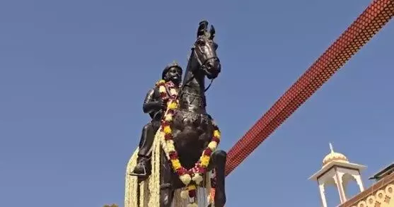 Maharaja Gopal Singh at Kailadevi in ​​Karauli,