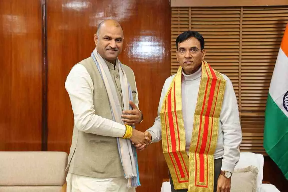 MP CP Joshi holds important meeting with Union Ministers MP CP Joshi holds important meeting with Union Ministers