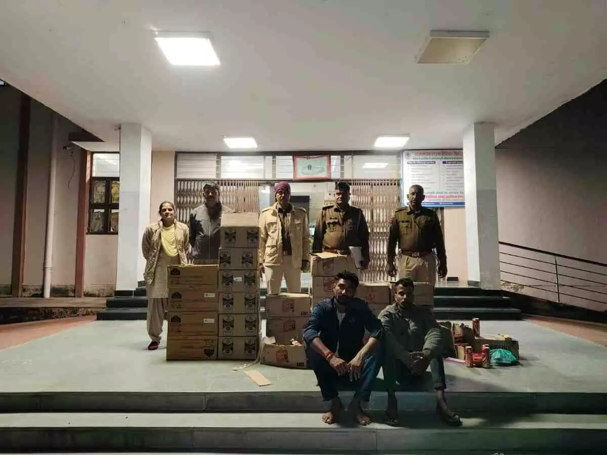 Ghasa police seized 28 cartons of illicit English liquor Ghasa police seized 28 cartons of illicit English liquor
