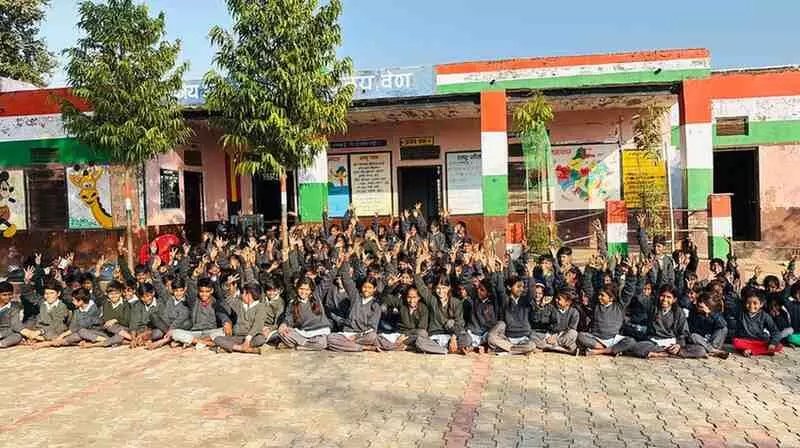 Sweaters and stationery were distributed to 166 children Sweaters and stationery were distributed to 166 children