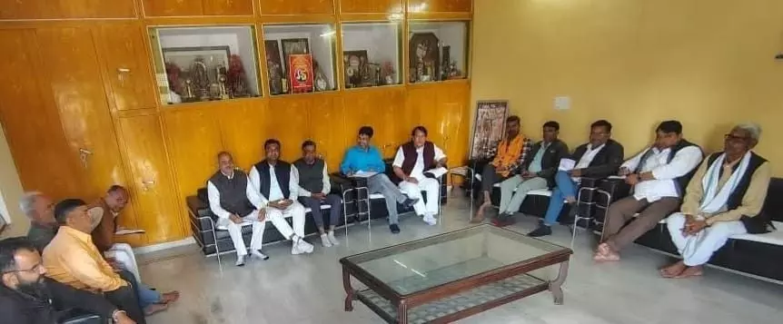 Meeting chaired by Mansingh Gurjar,