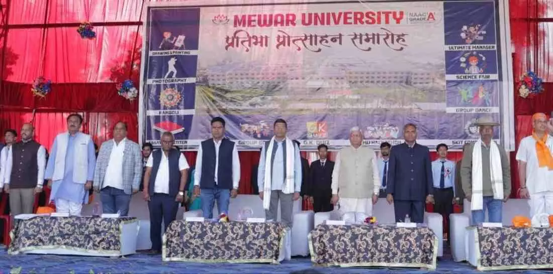 Grand inauguration of two-day talent promotion function at Mewar University Grand inauguration of two-day talent promotion function at Mewar University