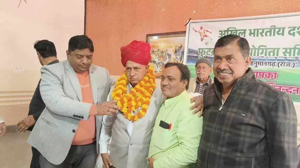 Balveer Suthar became the new president in the meeting of All India Dussehra Football Committee, a grand competition will be held in January
