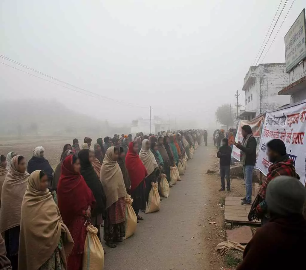 Mavli: Farmers plight is raging, MLA Pushkarlal Dangi will stage a sit-in protest over the fertilizer crisis and compensation issues.