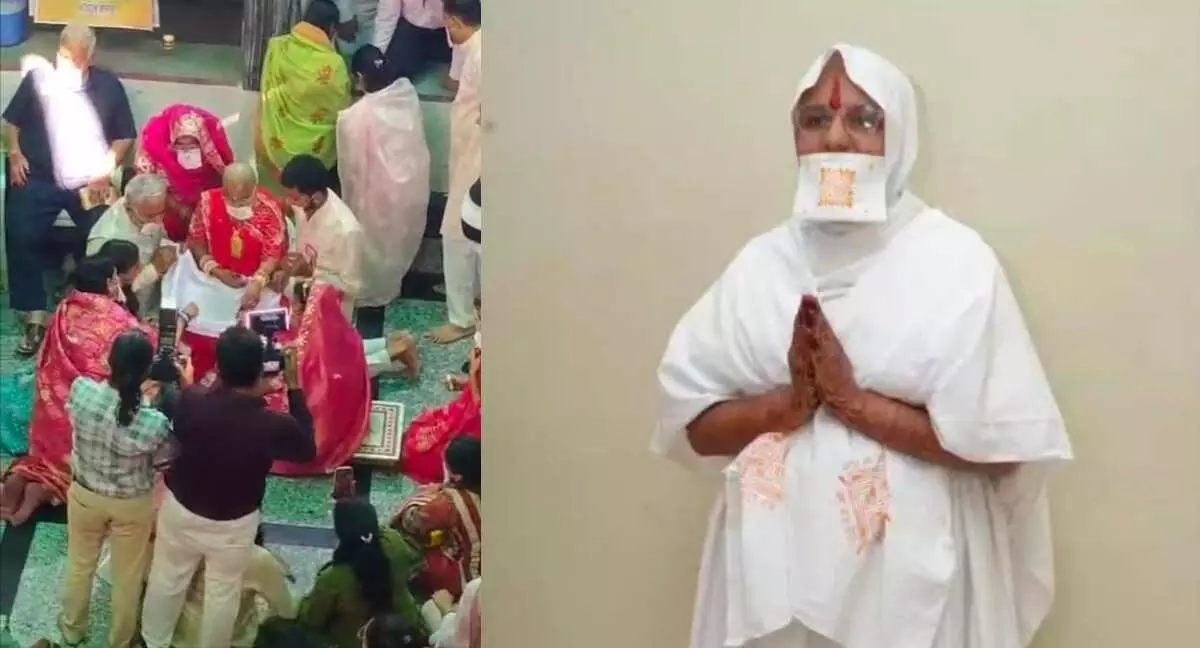 Aakansha Pokharna of Bhupal Sagar became Sadhvi Shri Ram Agya Shri Ji Aakansha Pokharna of Bhupal Sagar became Sadhvi Shri Ram Agya Shri Ji