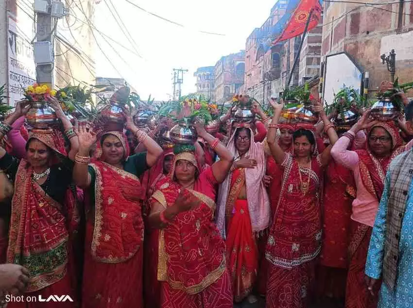 Grand inauguration of the Deity idol Pran Pratishtha ceremony in the newly constructed temple in Indira Colony, Karauli Grand inauguration of the Deity idol Pran Pratishtha ceremony in the newly constructed temple in Indira Colony, Karauli