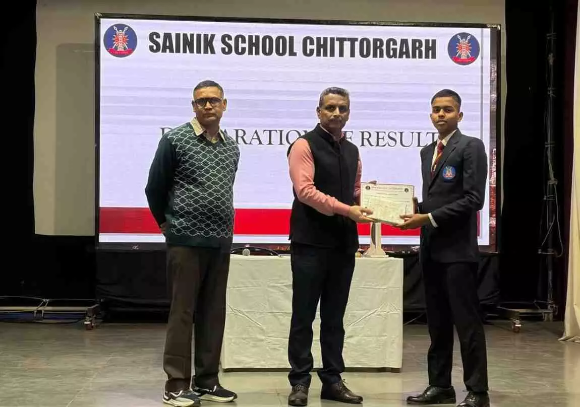 Inter-House English Debate Competition concluded at Sainik School Chittorgarh;