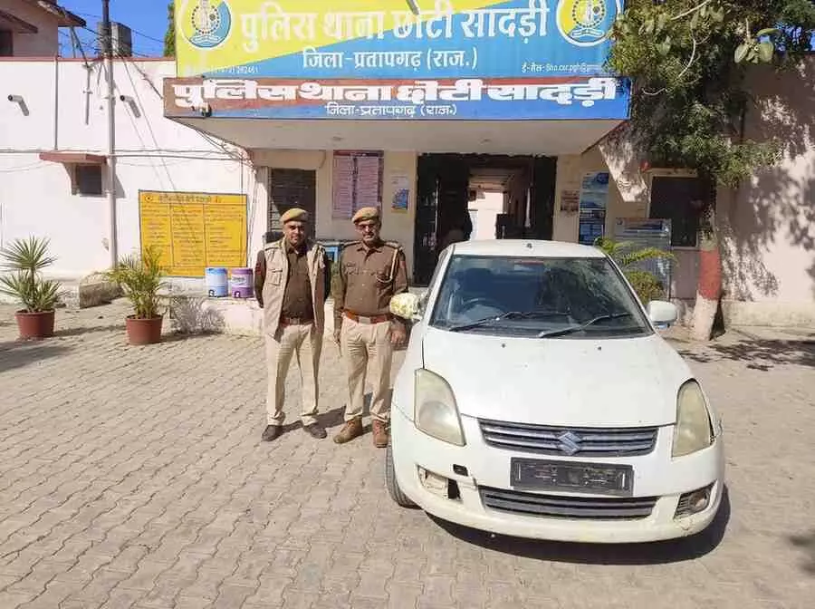 Police patrol team recovered the car stolen two months ago,