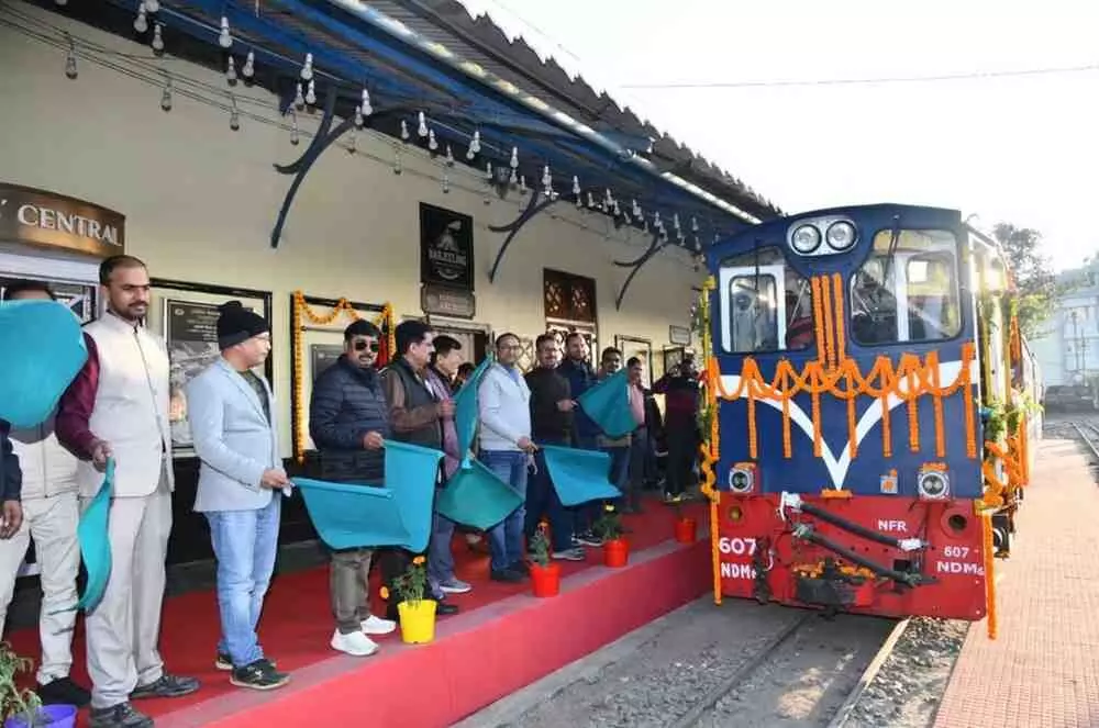 NFR General Manager inspects Darjeeling Himalayan Railway expresses NFR General Manager inspects Darjeeling Himalayan Railway expresses