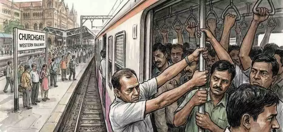 Standing at the train door during peak hours is not negligence,