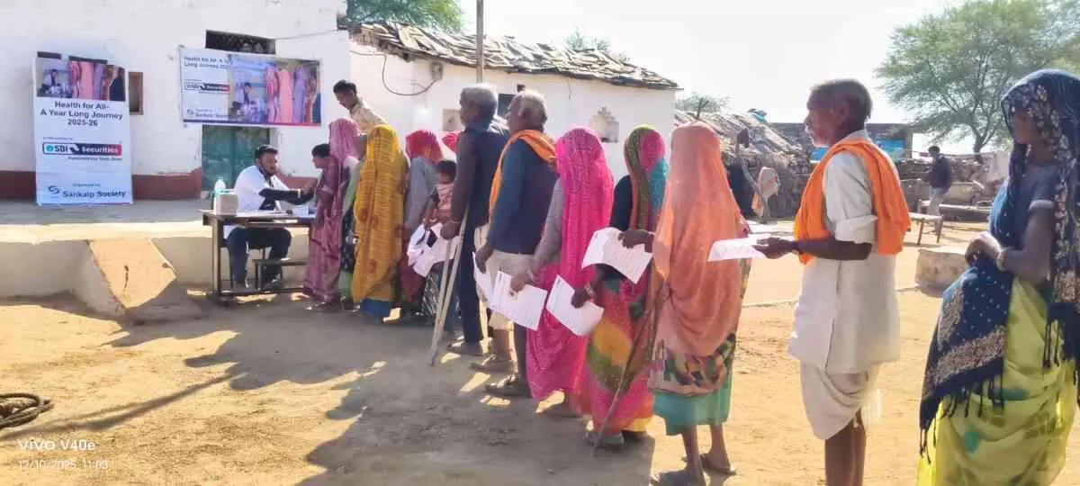 Free health camp for Sahariya community in Goyra, Free health camp for Sahariya community in Goyra,