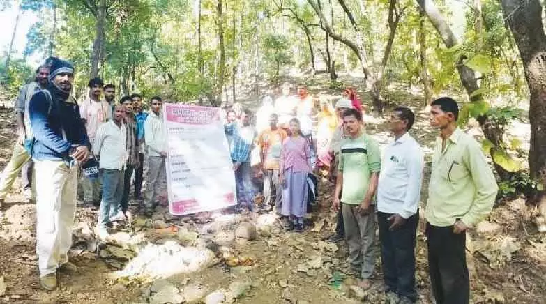 Construction of Dagdi Nala Dam begins in the collective forest rights area in Valheri, giving a new direction to forest conservation.