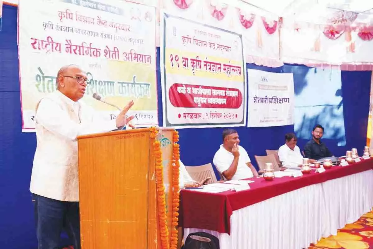 Gatsheti will help farmers achieve higher yields: Dr. Bhagwanrao Kapse Experts provided guidance on modern fruit and vegetable farming at the Krishi Vigyan Mahotsav.