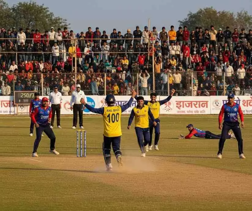 Dungarpur teams displayed strong batting in the Raj Bhoi Samaj Cricket Tournament.