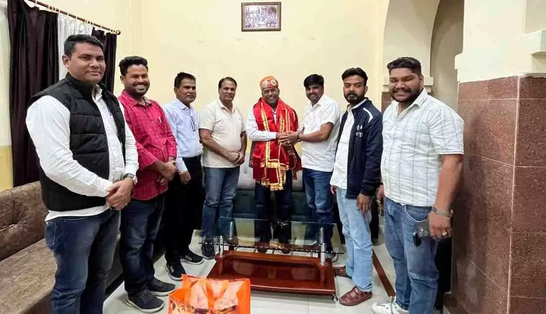 SC-ST Mahasabha accorded a grand welcome to former DGP Ravi Prakash Mehrada,