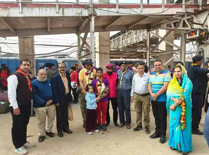 Rajasthan wins Chief National Commissioner Shield and Flag at 19th National Jamboree,