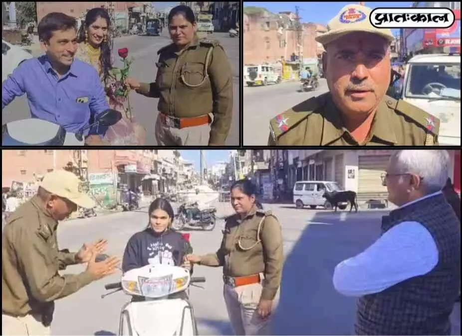 A unique initiative in Rajsamand: Those not wearing helmets