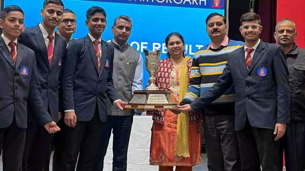 Inter-House English Debate Competition organized in Sainik School