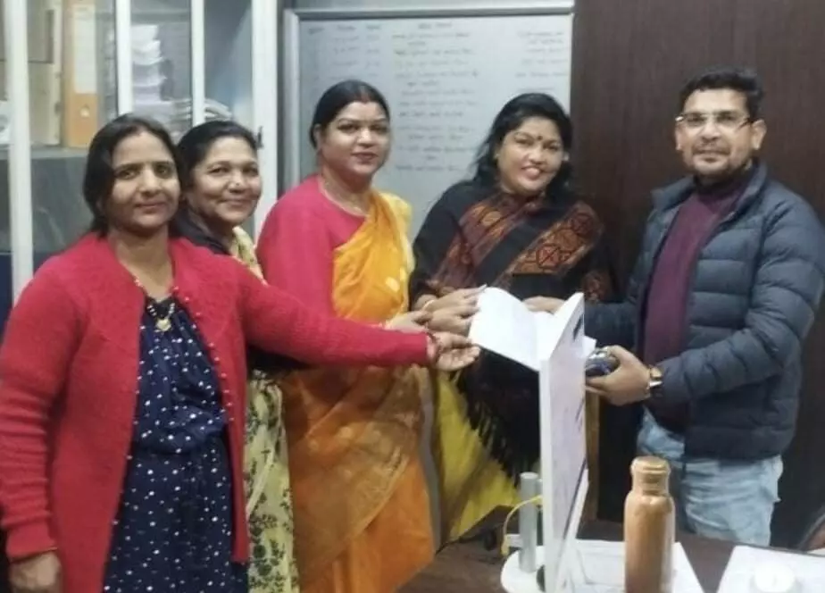 Baran: Chaupal womens group submitted a memorandum Baran: Chaupal womens group submitted a memorandum