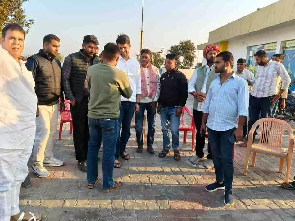 Nirmal Chaudhary gave a grand welcome to Bharatpur NSUI Nirmal Chaudhary gave a grand welcome to Bharatpur NSUI