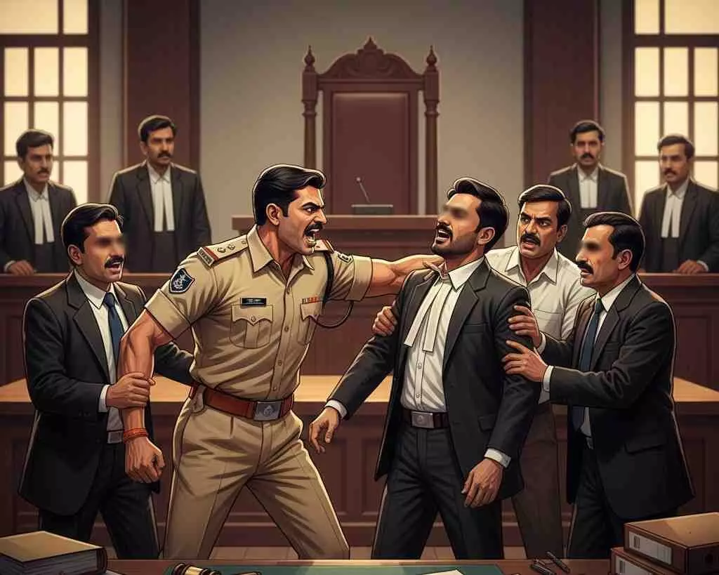 Lawyer attacked in courtroom, police officer arrogantly claims I am the former ministers protector Lawyer attacked in courtroom, police officer arrogantly claims I am the former ministers protector