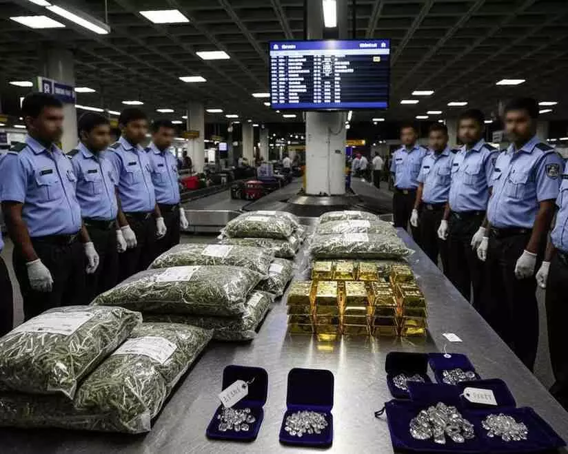 One of the biggest Customs operations at Mumbai Airport: Hydroponic marijuana, gold and diamonds worth Rs 45 crore seized, 12 passengers arrested One of the biggest Customs operations at Mumbai Airport: Hydroponic marijuana, gold and diamonds worth Rs 45 crore seized, 12 passengers arrested