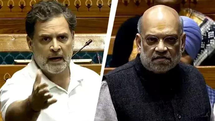 Amit Shah, with a fever of 102 degrees, retorted, and Parliament heated up over allegations of vote theft; Rahul Gandhi walked out mid-way. Amit Shah, with a fever of 102 degrees, retorted, and Parliament heated up over allegations of vote theft; Rahul Gandhi walked out mid-way.
