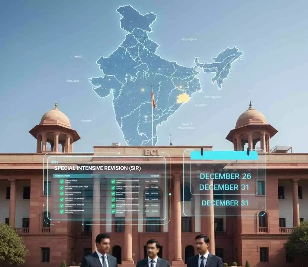 Election Commissions big decision: SIR deadline extended in 6 states including UP, voters get relief Election Commissions big decision: SIR deadline extended in 6 states including UP, voters get relief