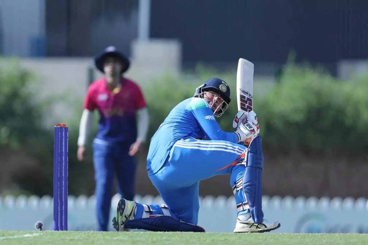 Vaibhav Suryavanshi smashed 171 off 95 balls to give India a solid start in the U19 Asia Cup. Vaibhav Suryavanshi smashed 171 off 95 balls to give India a solid start in the U19 Asia Cup.