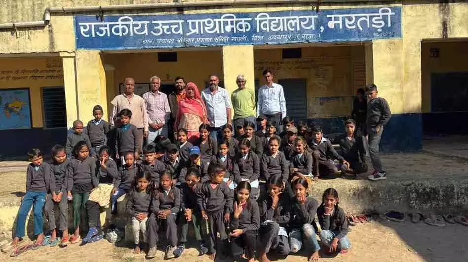 Sweaters were distributed to 57 students on the third death anniversary of the late Jaswant Singh Rao. Sweaters were distributed to 57 students on the third death anniversary of the late Jaswant Singh Rao.