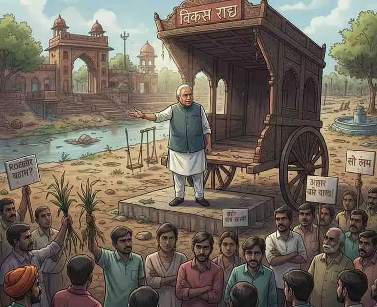 No brick of development has been laid in two years No brick of development has been laid in two years