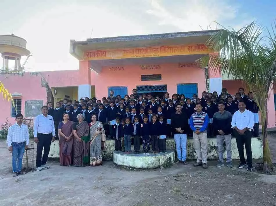 Sweater distribution ceremony at Ramakheda Vidyalaya, Sweater distribution ceremony at Ramakheda Vidyalaya,