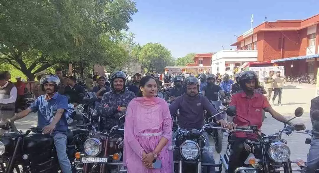 Pledge for Road Safety: Public awareness campaign launched through bike rally in Baran Pledge for Road Safety: Public awareness campaign launched through bike rally in Baran