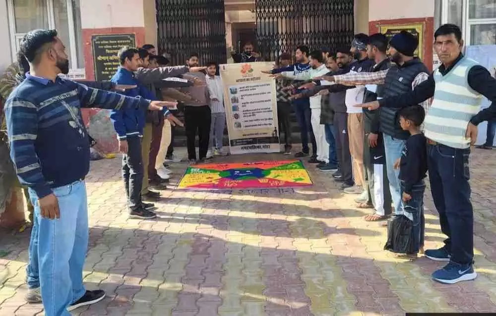 Special cleanliness drive organised in Nohar under Swachh Bharat Mission 2.0 Special cleanliness drive organised in Nohar under Swachh Bharat Mission 2.0