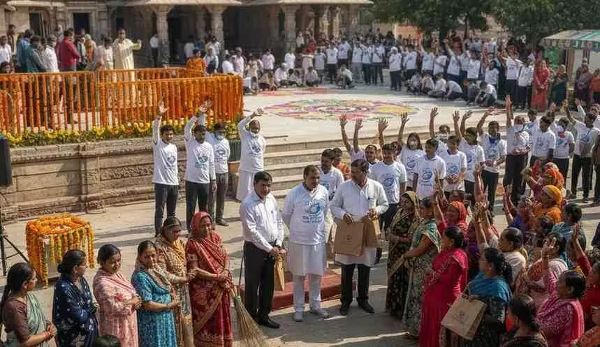 Cleanliness Citizen Participation and Public Awareness Programme organised in Salumbhar,