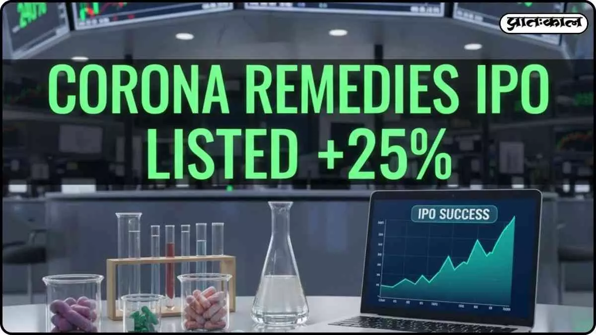 Corona Remedies makes a splash in IPO listing; investors get strong signals