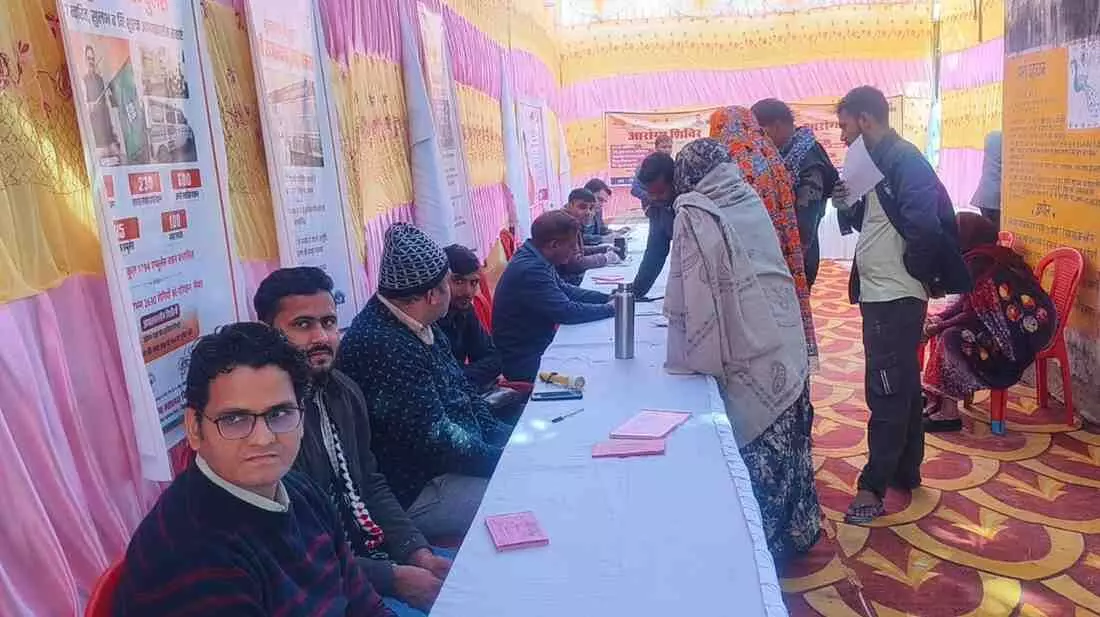 Health camp at Bayana sub-district hospital,