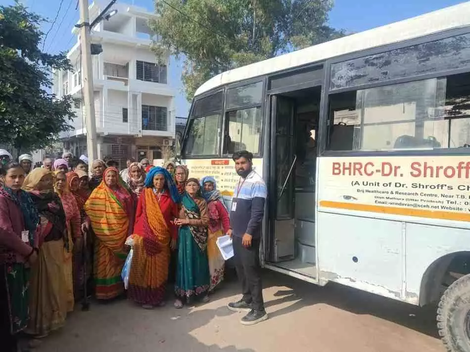 30 eye patients leave from Deeg to Vrindavan for successful operation 30 eye patients leave from Deeg to Vrindavan for successful operation