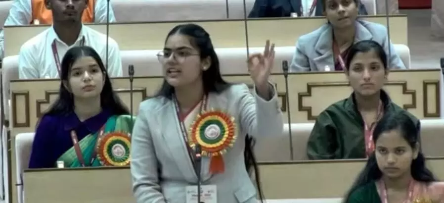 Himani Shrimali of Mewar delivered a powerful speech in the Assembly,