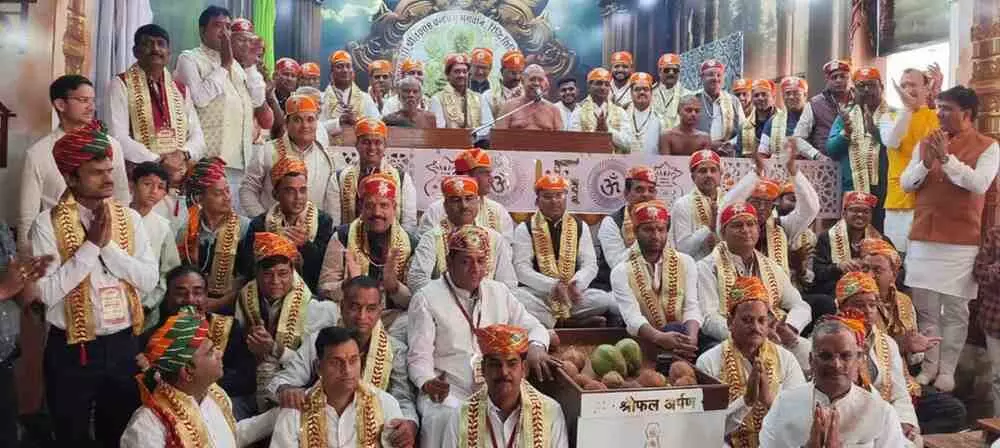 Jain Dharma Prabhavana Padyatra became a grand confluence of faith, love and green consciousness. Jain Dharma Prabhavana Padyatra became a grand confluence of faith, love and green consciousness.